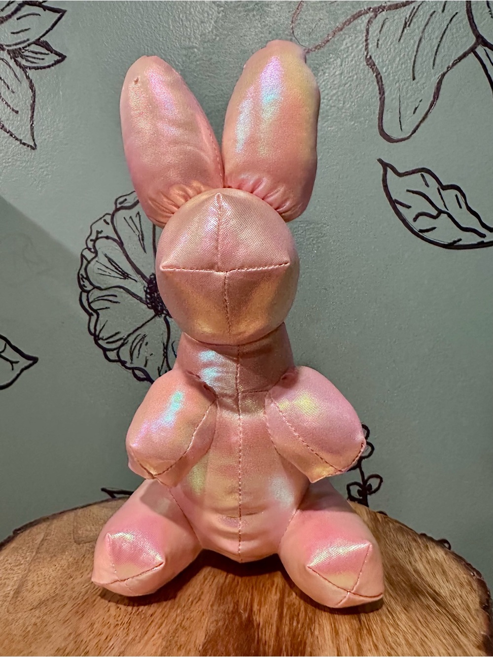Light Pink Iridescent Balloon Bunny
Plush Stuffed Animal 9" Tall